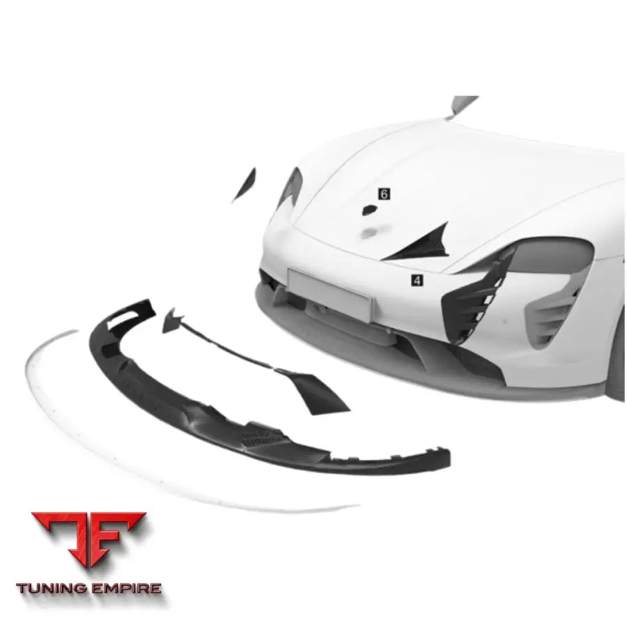 TECHART FRONT SPOILER I 9J1 TAYCAN
