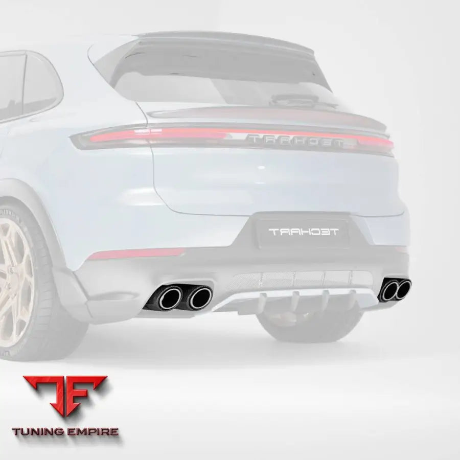 TECHART TITANIUM EXHAUST KIT WITH CARBON TRIM (E3)