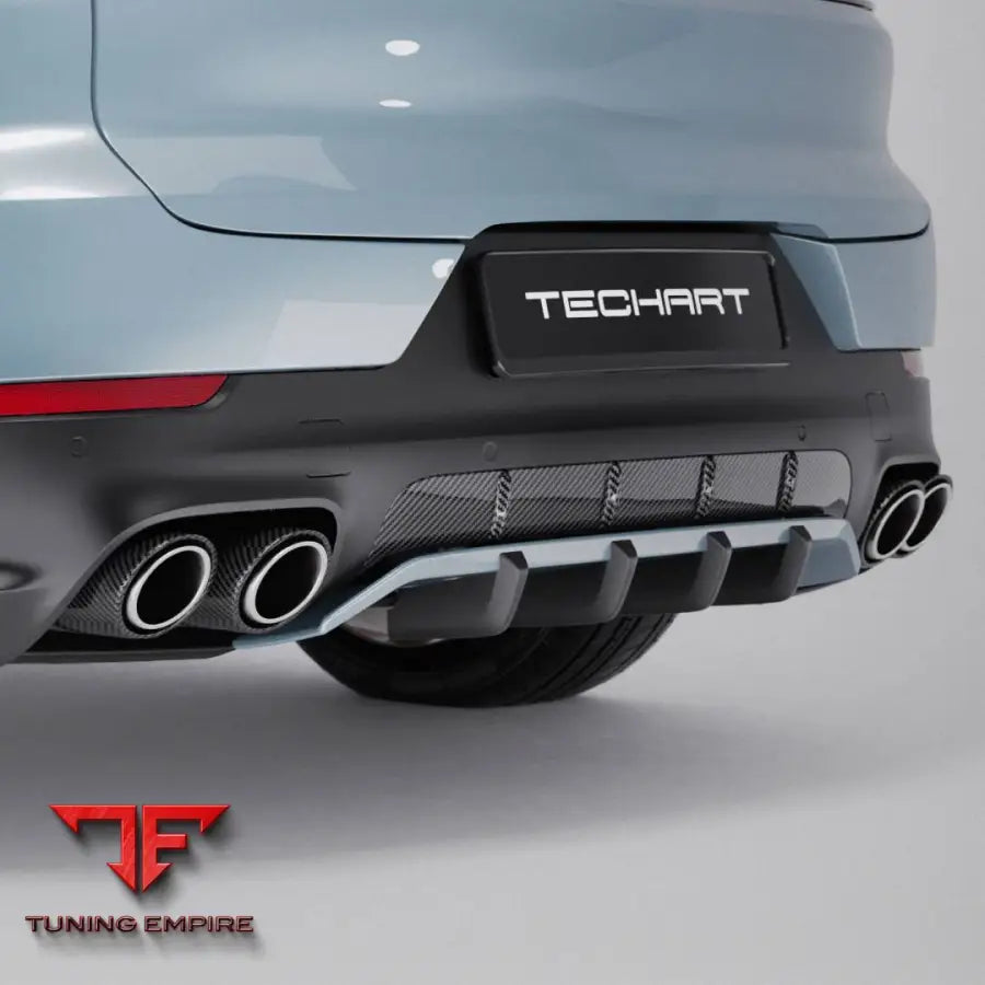 TECHART TITANIUM EXHAUST KIT WITH CARBON TRIM (E3)