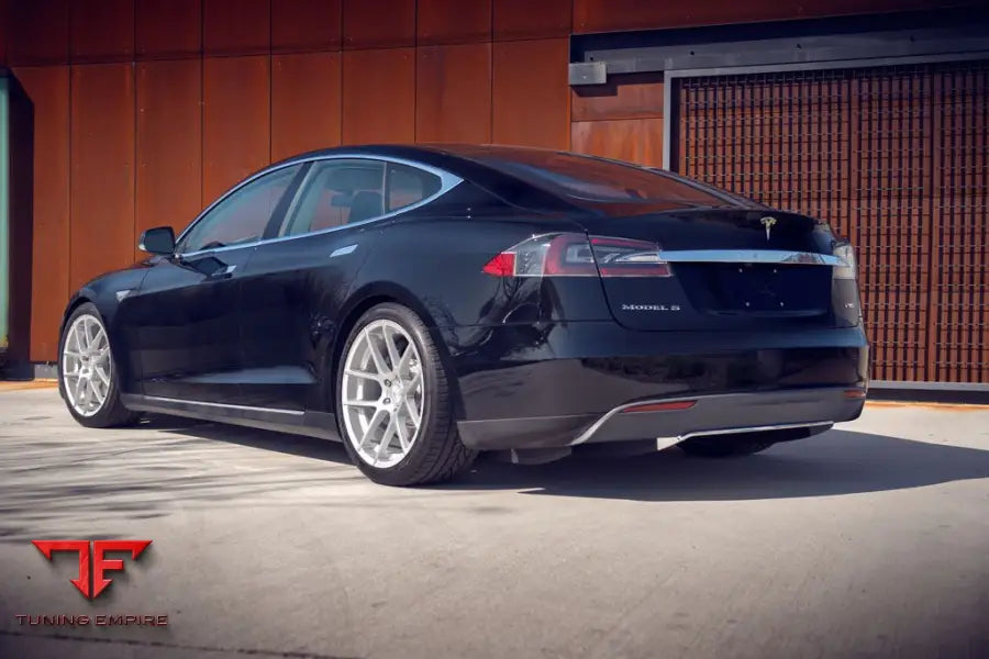 TELSA MODEL S P85D on custom forged wheels