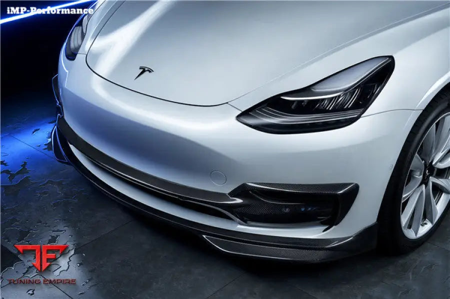 TESLA MODEL 3 IMP PERFORMANCE CARBON FIBER FRONT LIP BSD