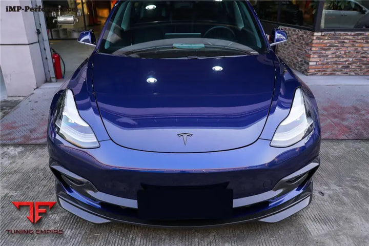 TESLA MODEL 3 IMP PERFORMANCE CARBON FIBER FRONT LIP BSD
