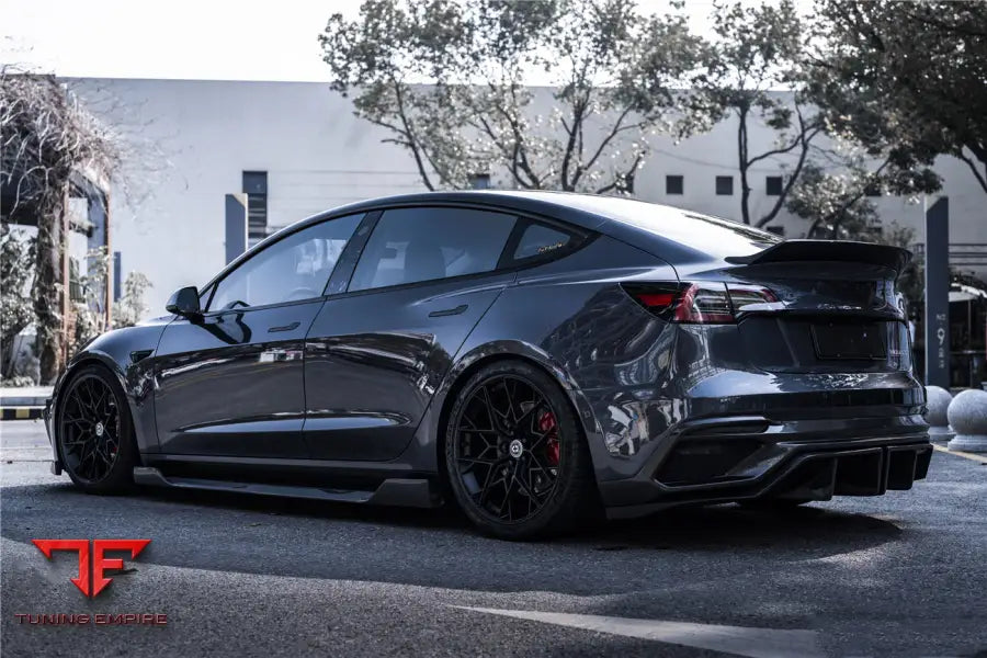 TESLA MODEL 3 IMP PERFORMANCE CARBON FIBER SIDE SKIRTS UNDER BOARD BSD
