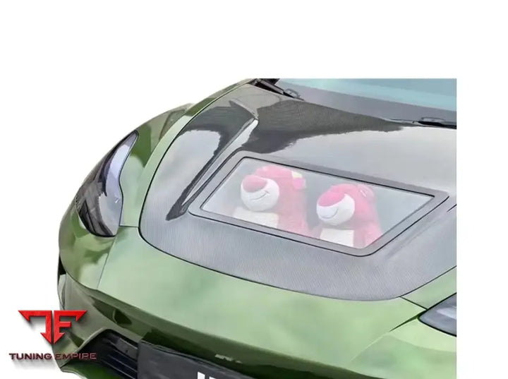 TESLA MODEL 3 CARBON FIBER TRANSPARENT HOOD