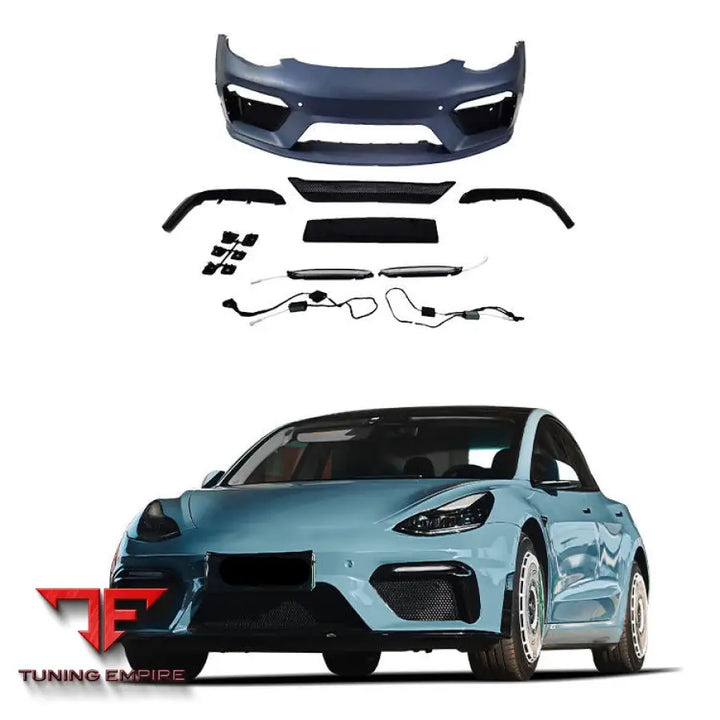 TESLA MODEL 3 GT4 STYLE FRONT BUMPER