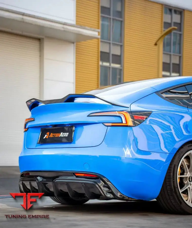 TESLA MODEL 3 HIGHLAND 2024-ON ABS ACTION AERO SERIES REAR DIFFUSER - Rear Diffuser