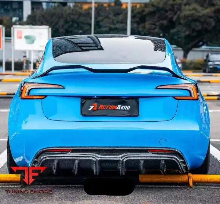 TESLA MODEL 3 HIGHLAND 2024-ON ACTION AERO SERIES REAR DIFFUSER - Rear Diffuser