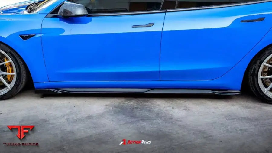 TESLA MODEL 3 HIGHLAND / P 2024-ON ACTION AERO SERIES SIDE SKIRTS - Side Skirts