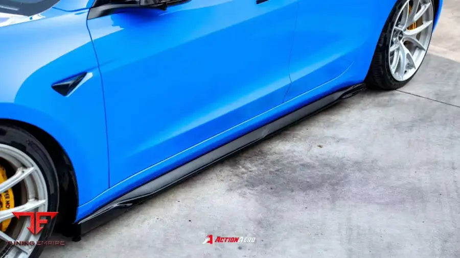 TESLA MODEL 3 HIGHLAND / P 2024-ON ACTION AERO SERIES SIDE SKIRTS - Side Skirts