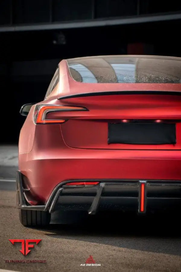 Tesla Model 3 Highland AE rear diffuser
