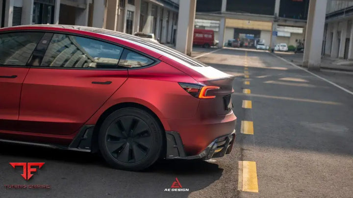 Tesla Model 3 Highland AE rear diffuser