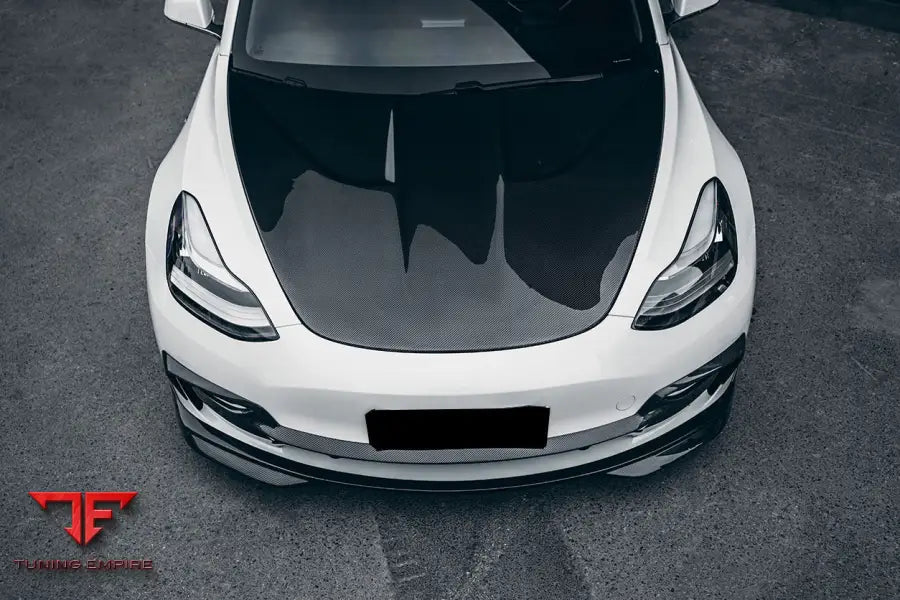 TESLA MODEL 3 IMP PERFORMANCE CARBON FIBER MIDDLE FRONT LIP BSD