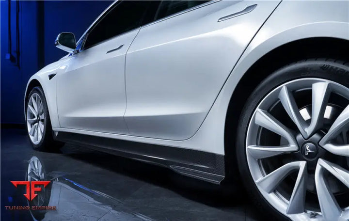 TESLA MODEL 3 IMP PERFORMANCE CARBON FIBER SIDE SKIRTS BSD