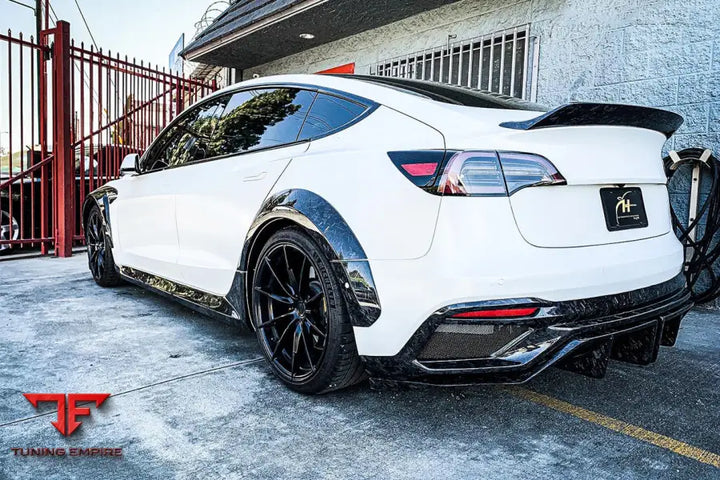 TESLA MODEL 3 IMP PERFORMANCE WIDE FENDER FLARES BSD