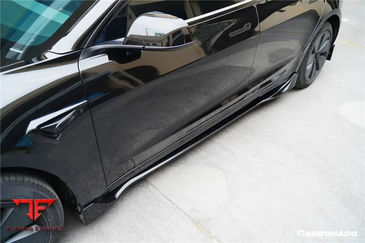 TESLA MODEL 3 LCI FAST STYLE CARBON FIBER PATTERN LOOK BODY KIT BSD