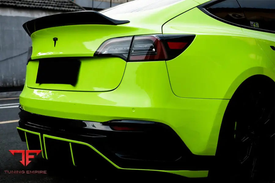 TESLA MODEL 3 IMP PERFORMANCE PARTIAL CARBON FIBER FRONT BUMPER BSD