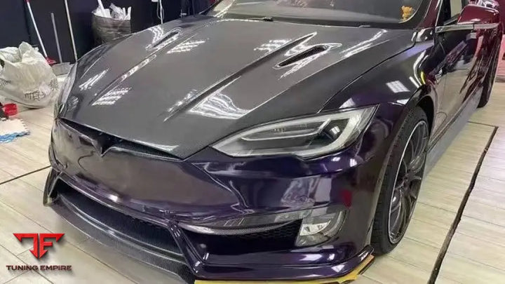 TESLA MODEL S 1st GEN CARBON FIBER FRONT ENGINE HOOD