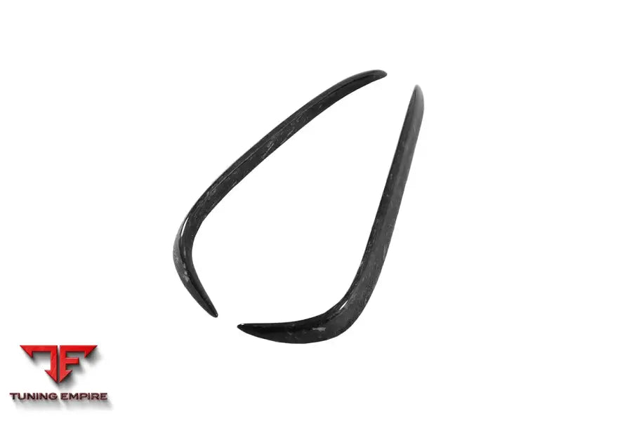 TESLA MODEL X SUV RZS STYLE CARBON FIBER REAR BUMPER CANARDS BSD