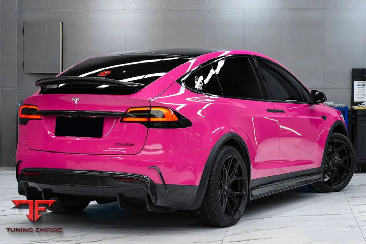 TESLA MODEL X SUV RZS STYLE CARBON FIBER TRUNK SPOILER BSD