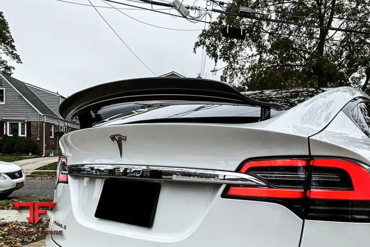 TESLA MODEL X SUV RZS STYLE CARBON FIBER TRUNK SPOILER BSD