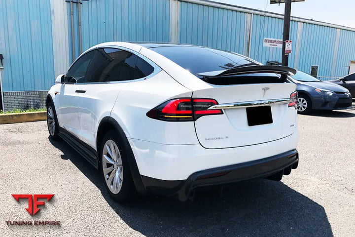 TESLA MODEL X SUV RZS STYLE CARBON FIBER TRUNK SPOILER BSD