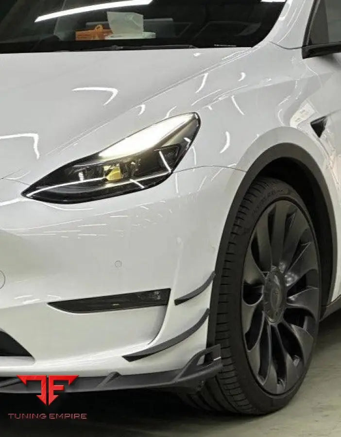 Tesla Model Y carbon front canards