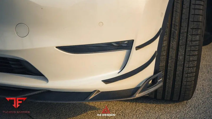 TESLA MODEL Y 2020-2025 AE DESIGN FRONT CANARDS - Body Trim