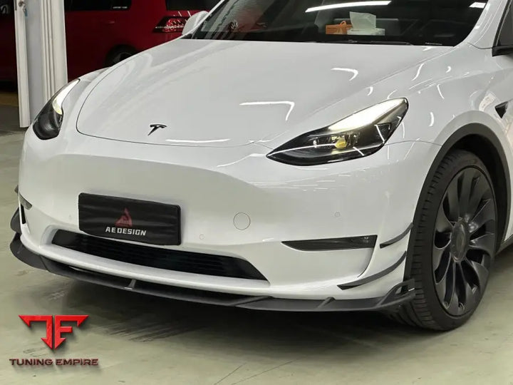 TESLA MODEL Y 2020-2025 AE DESIGN FRONT LIP - Front Lip