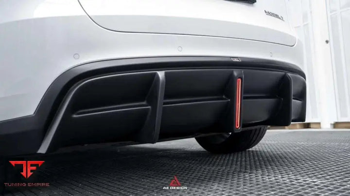 TESLA MODEL Y 2020-2025 PLASTIC REAR DIFFUSER - Rear Diffuser