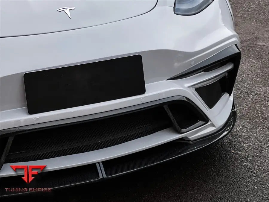 TESLA MODEL Y IMP PERFORMANCE CARBON FIBER FRONT BUMPER BSD