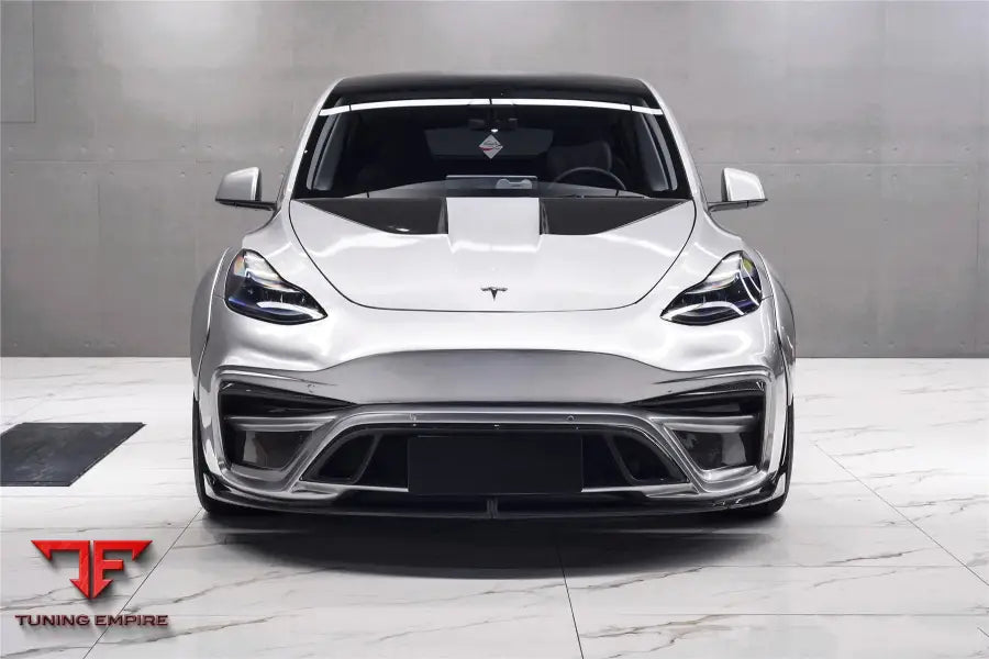 TESLA MODEL Y IMP PERFORMANCE CARBON FIBER FRONT BUMPER BSD