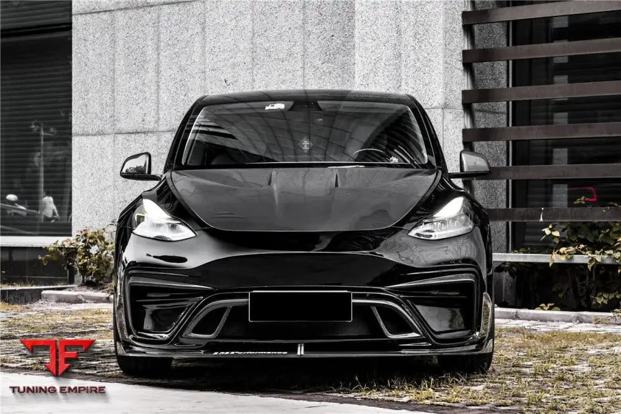TESLA MODEL Y IMP PERFORMANCE CARBON FIBER FRONT BUMPER BSD