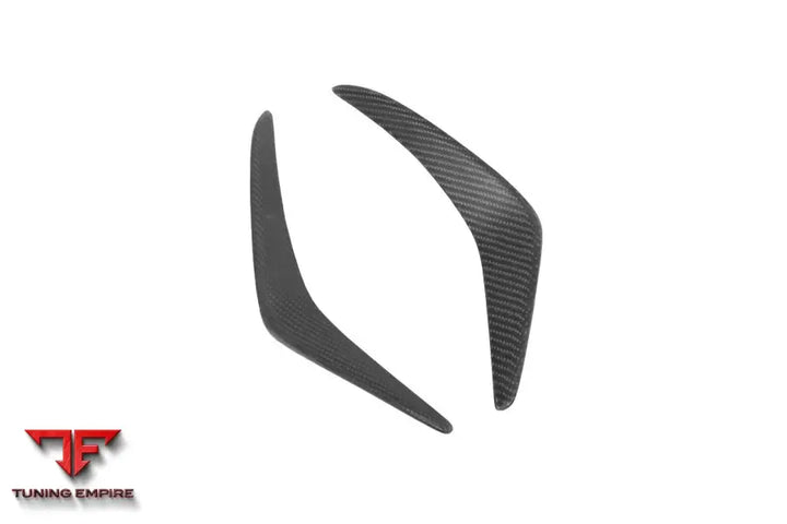 TESLA MODEL Y IMP PERFORMANCE CARBON FIBER FRONT BUMPER CANARDS BSD