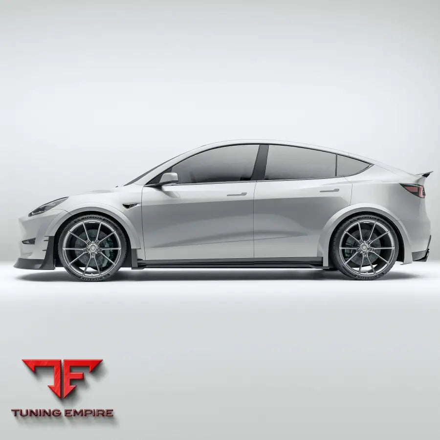 TESLA MODEL Y CARBON FIBER WHEEL ARCH COVER TRIMS