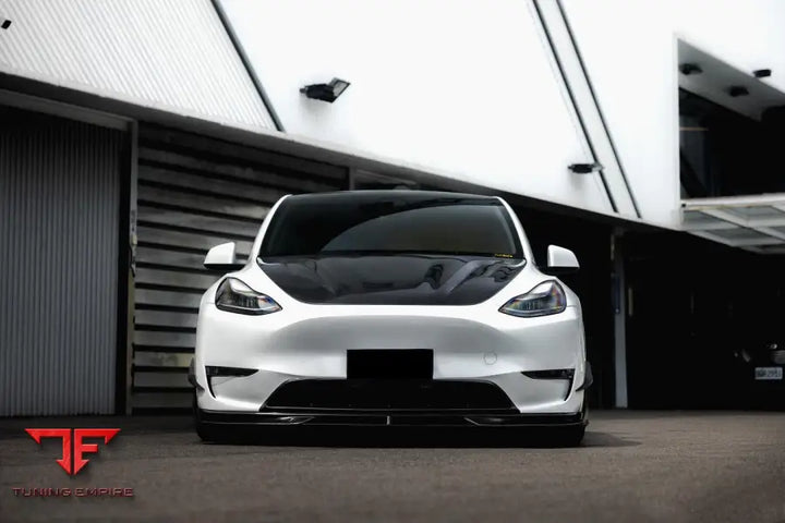 TESLA MODEL Y IMP PERFORMANCE CARBON FIBER FRONT BUMPER GRILLE BSD