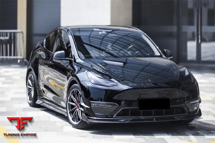 TESLA MODEL Y IMP PERFORMANCE CARBON FIBER FRONT BUMPER GRILLE BSD