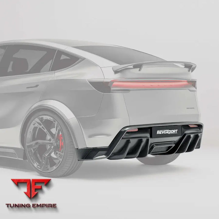 TESLA MODEL Y PREMIUM JUNIPER CARBON FIBER REAR DIFFUSER