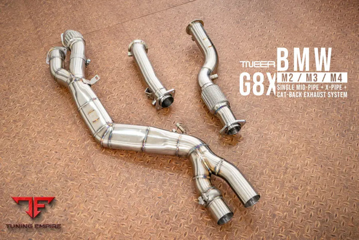 TNEER BMW M POWER G82 M4 WOLVERINE X PIPE + CATBACK EXHAUST EXHAUST SYSTEM