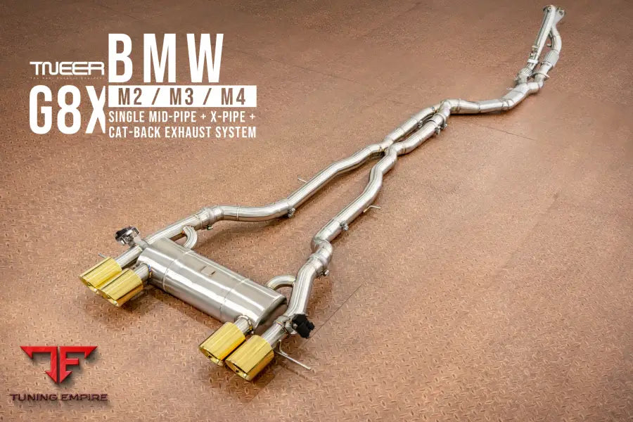 TNEER BMW M POWER G87 M2 SINGLE MID-PIPE + X-PIPE EXHAUST SYSTEM