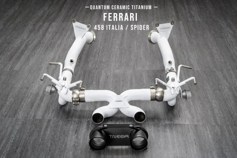 TNEER FERRARI 458 ITALIA /SPIDER CERAMIC COATED TITANIUM DOWNPIPE