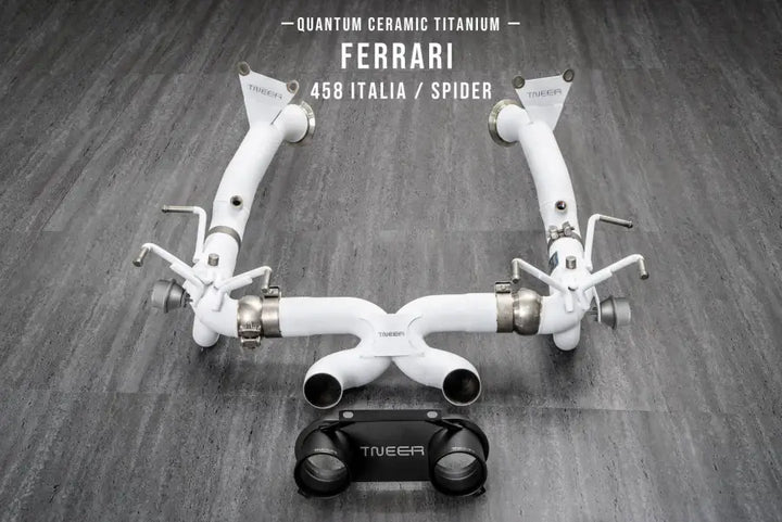 TNEER FERRARI 458 ITALIA /SPIDER CERAMIC COATED TITANIUM DOWNPIPE
