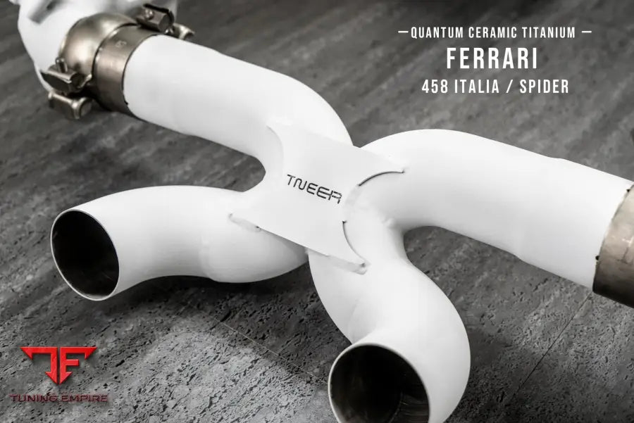 TNEER FERRARI 458 ITALIA /SPIDER CERAMIC COATED TITANIUM DOWNPIPE