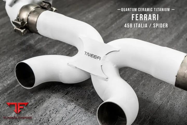 TNEER FERRARI 458 ITALIA /SPIDER CERAMIC COATED TITANIUM DOWNPIPE