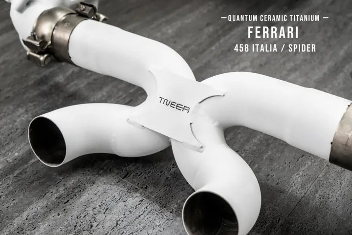 TNEER FERRARI 458 ITALIA /SPIDER CERAMIC COATED TITANIUM DOWNPIPE