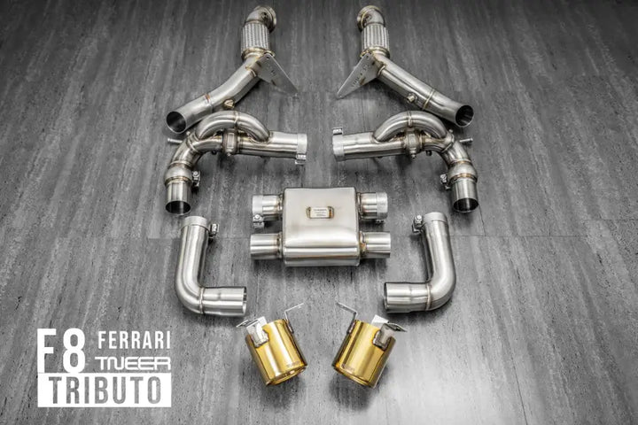 TNEER FERRARI F8 TRIBUTO EXHAUST SYSTEM