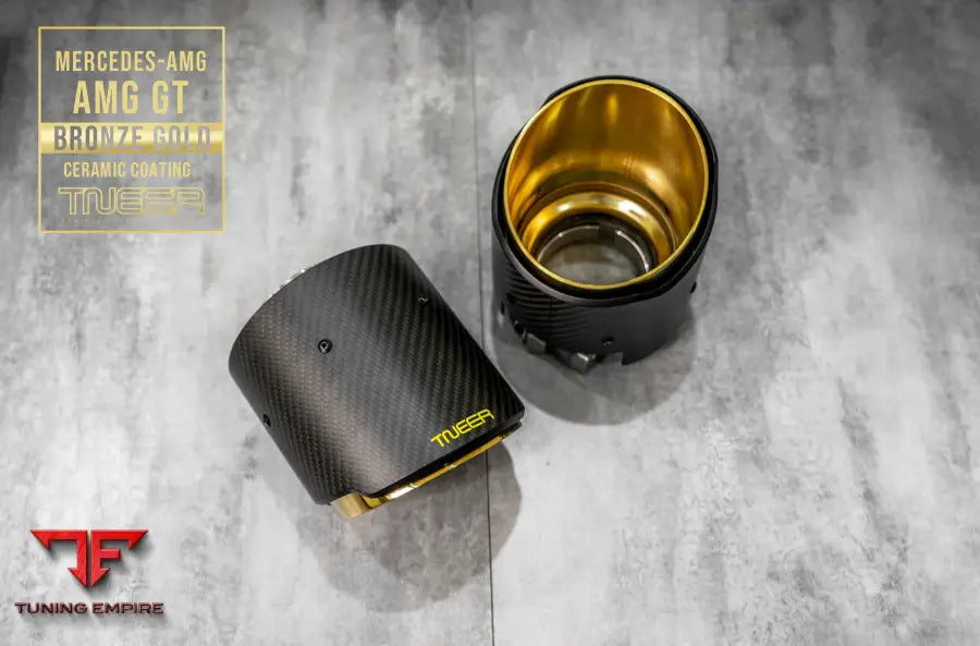 TNEER MERCEDES AMG GTS BRONZE GOLD EXHAUST SYSTEM