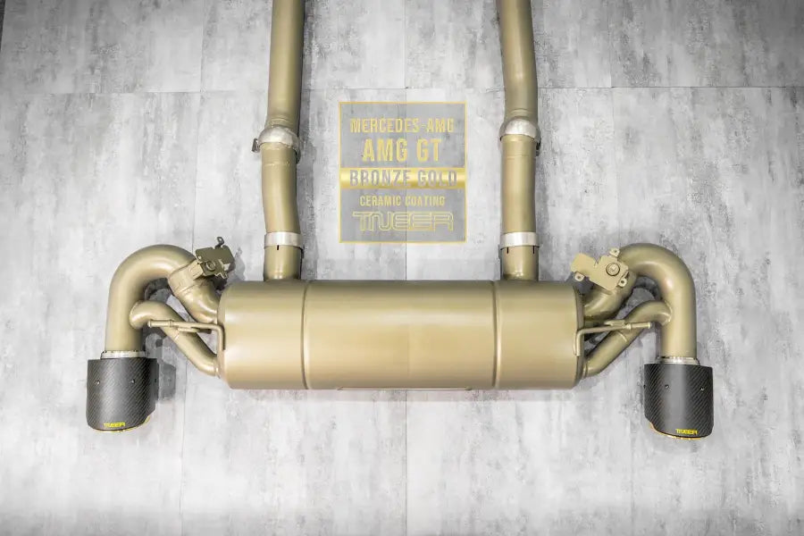 TNEER MERCEDES AMG GTS BRONZE GOLD EXHAUST SYSTEM