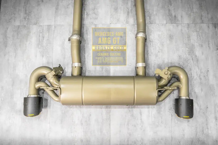 TNEER MERCEDES AMG GTS BRONZE GOLD EXHAUST SYSTEM