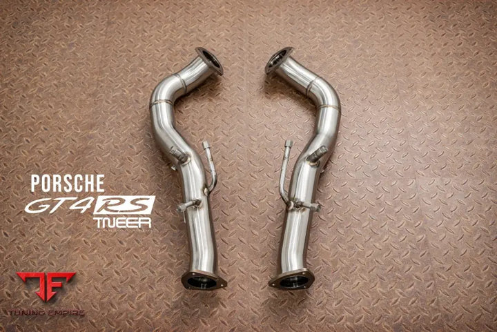 TNEER 718 GT4 RS tailpipes