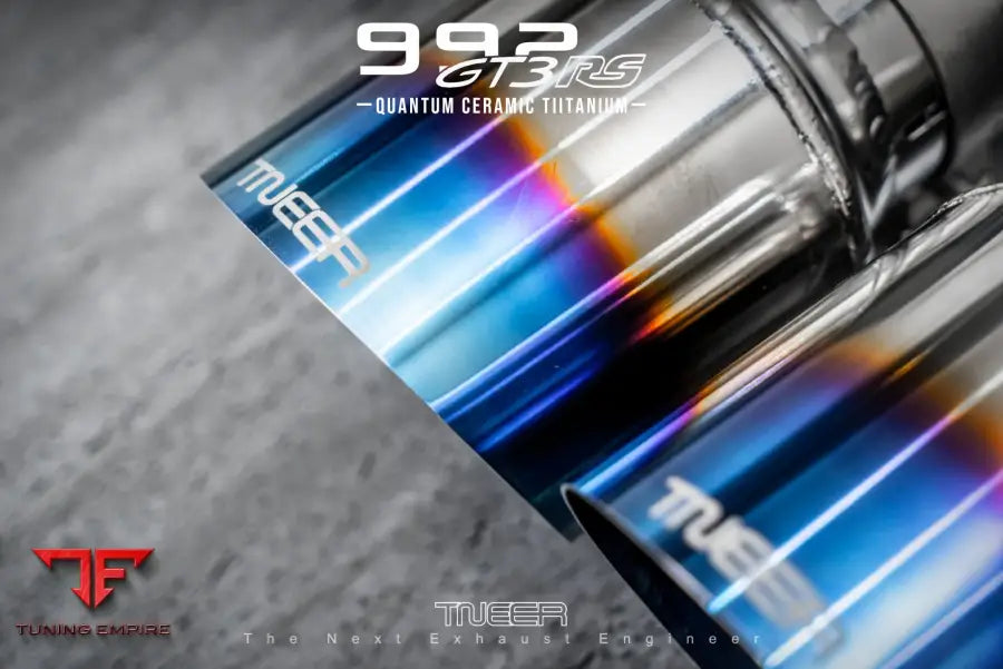 TNEER PORSCHE 992 GT3 RS QUANTUM CERAMIC TITANIUM DOWNPIPE
